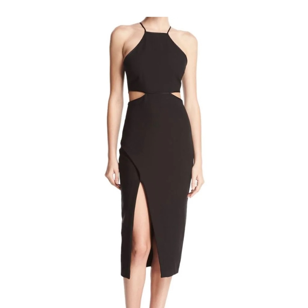 Cinq a Sept black yael cutout dress size 00 external great condition gorgeous